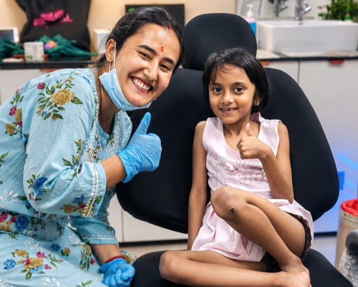 Child-friendly dental clinic environment